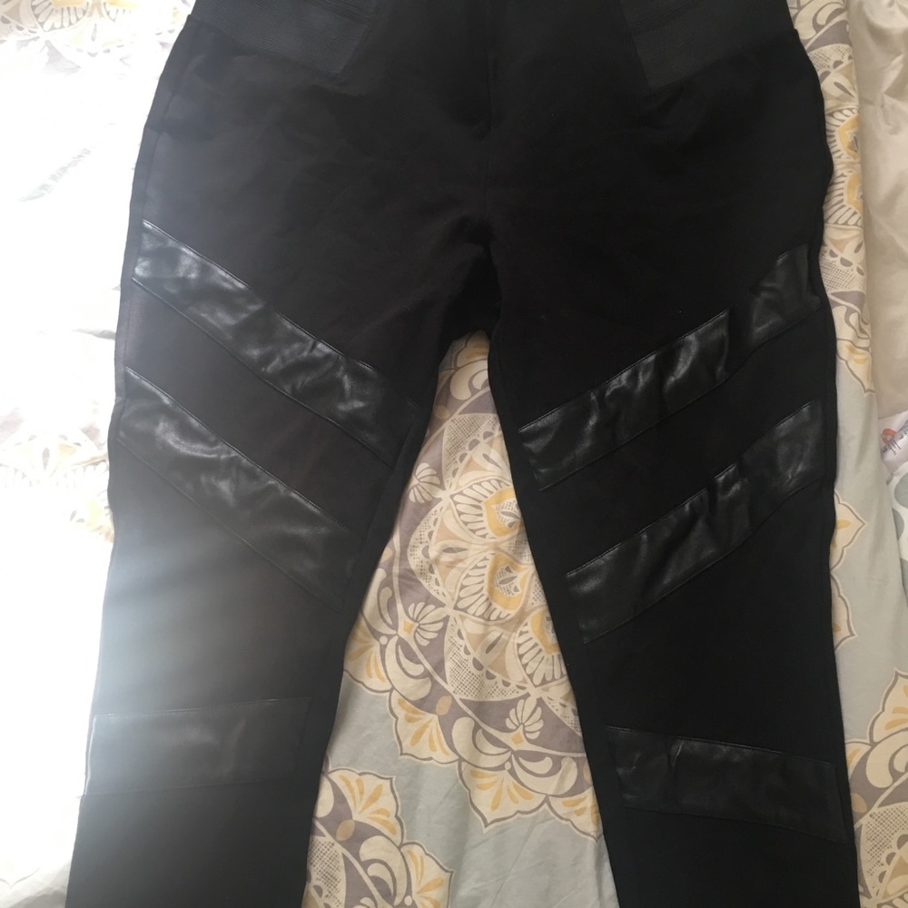 Eloquii Moto Leggings Sz 22 Black